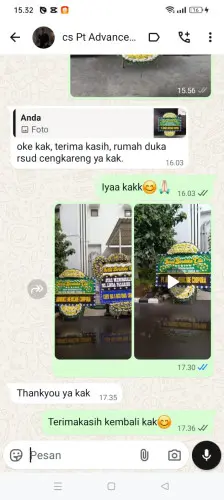 Testimonial Papan Bunga Pernikahan lere