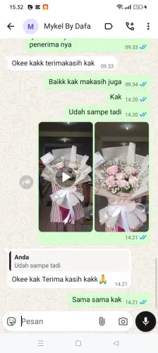 Testimonial Buket Bunga lere